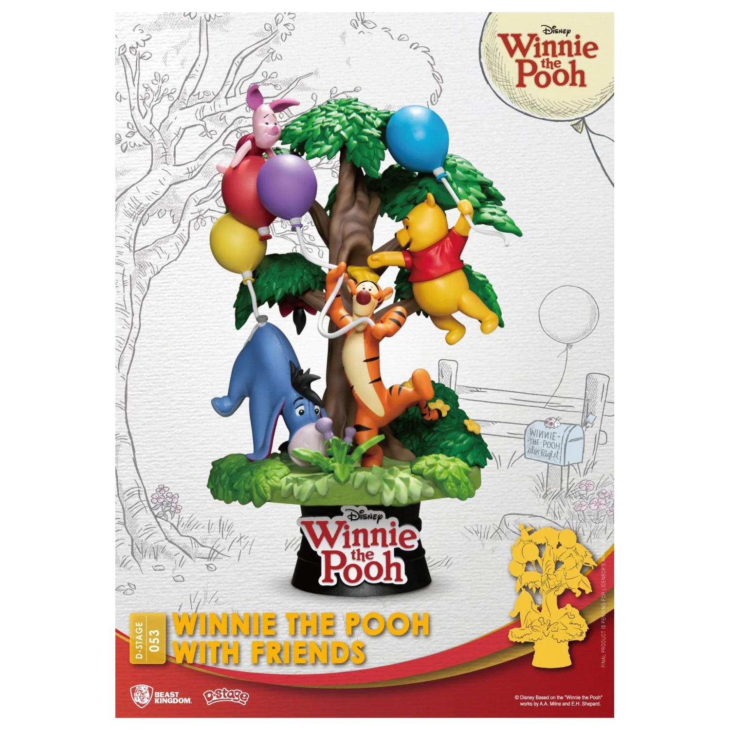 DISNEY Winnie mit Friends Diorama D-Stage 15 cm Produktfoto
