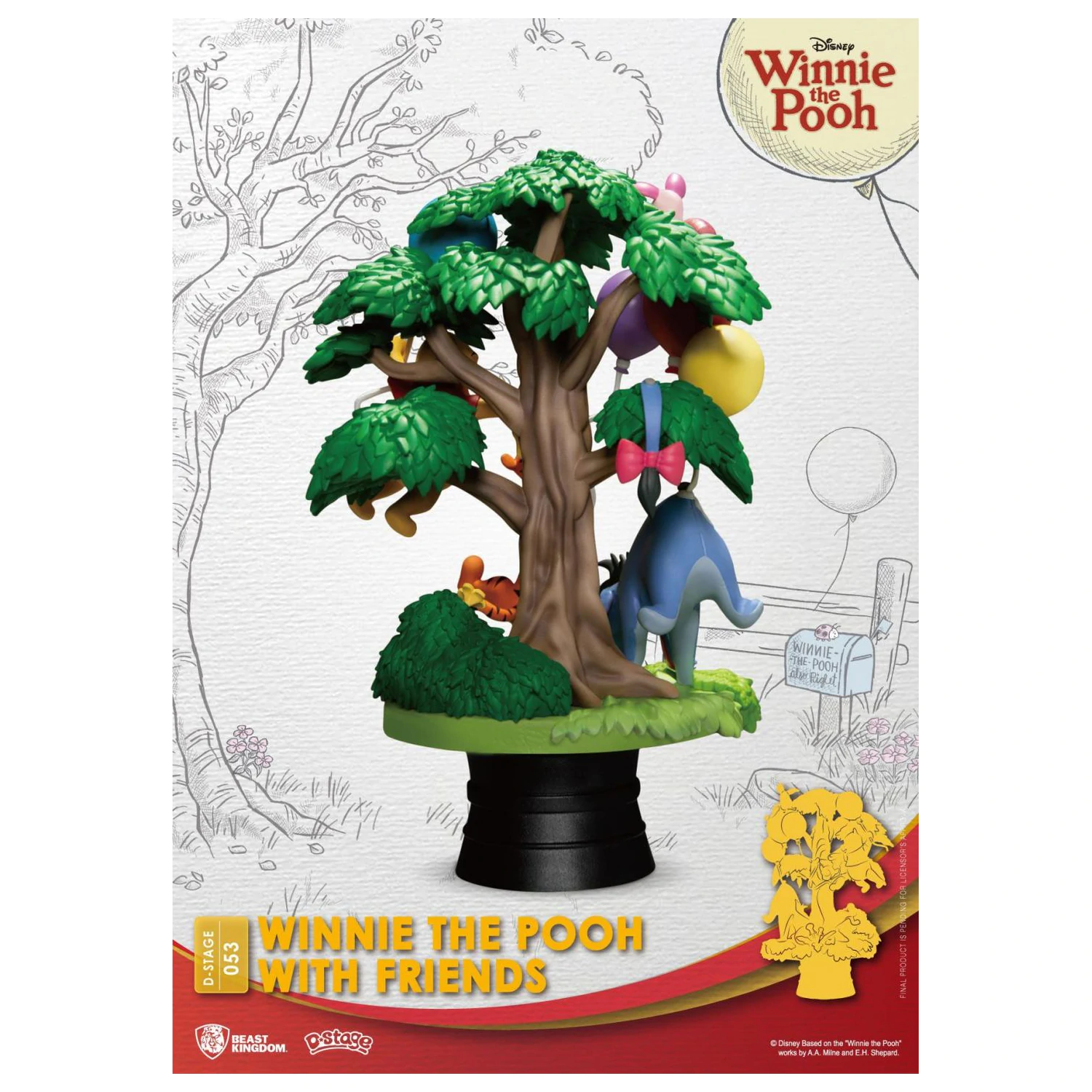 DISNEY Winnie mit Friends Diorama D-Stage 15 cm Produktfoto