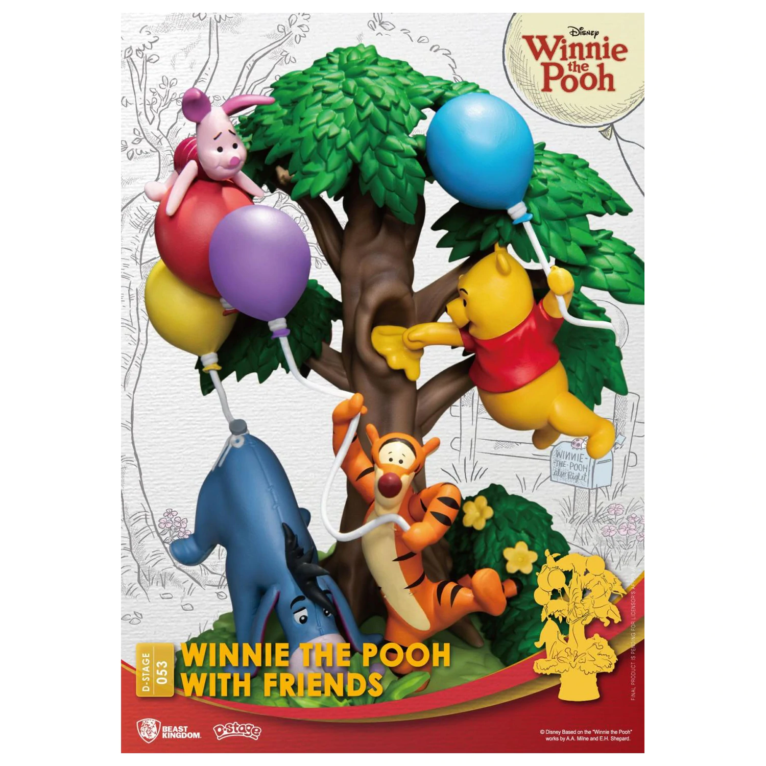 DISNEY Winnie mit Friends Diorama D-Stage 15 cm Produktfoto