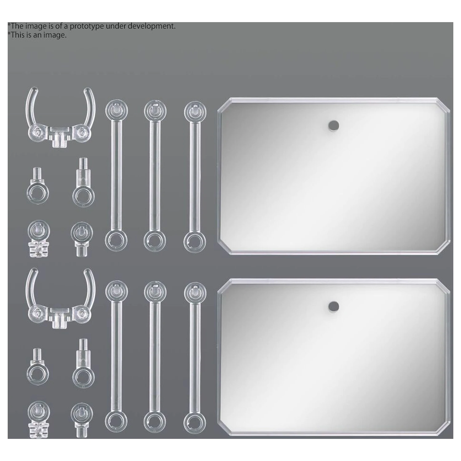 Display-Ständer Action Base 6 transparent mit Spiegelaufklebern Produktfoto