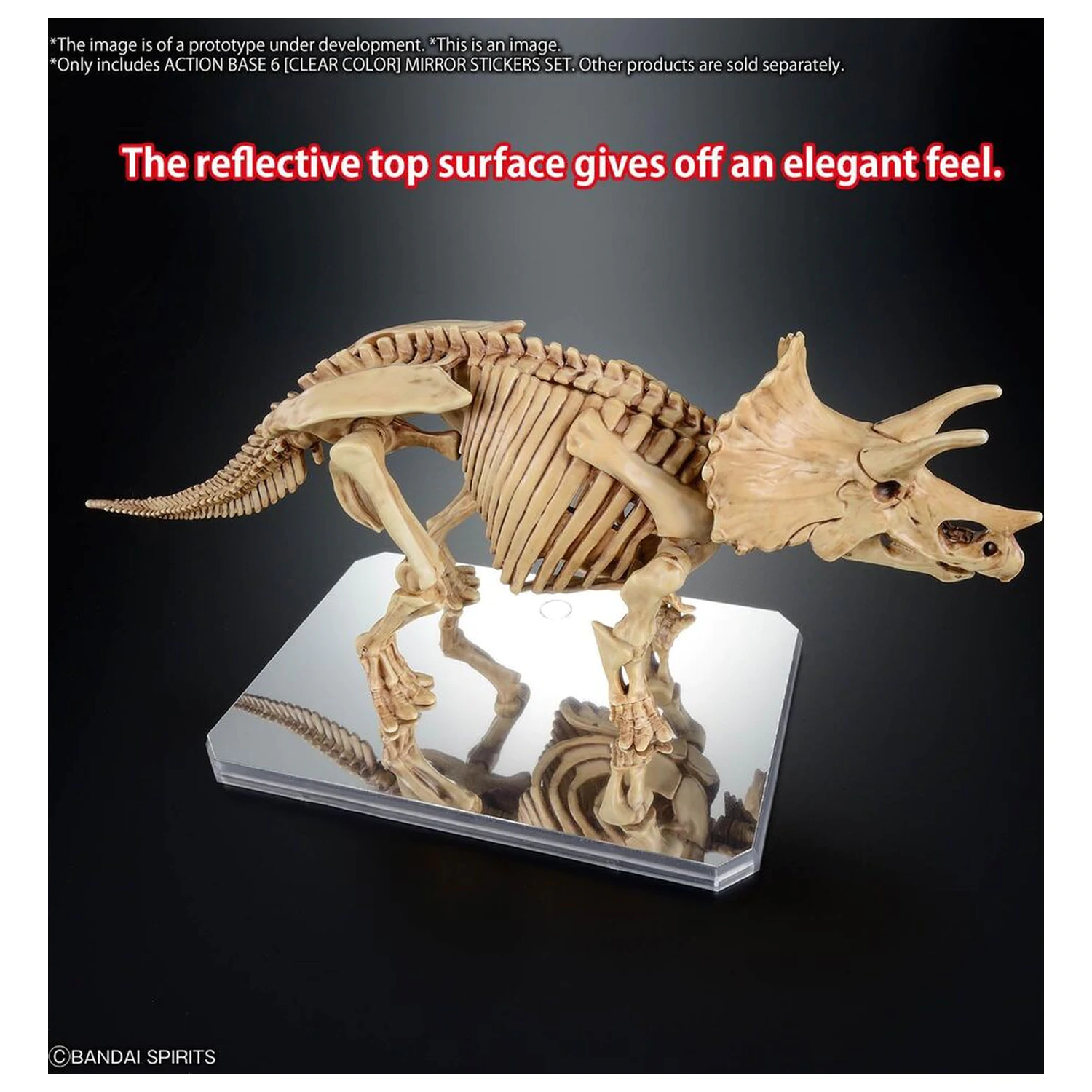 Display-Ständer Action Base 6 transparent mit Spiegelaufklebern Produktfoto