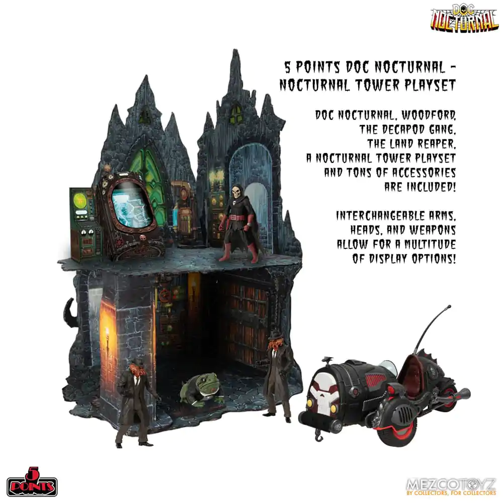 Doc Nocturnal 5 Points Actionfiguren Nocturnal Tower Playset 9 cm termékfotó