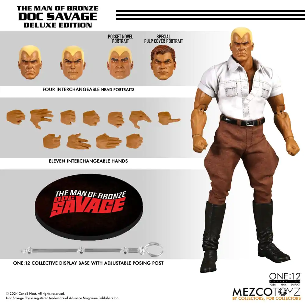 Doc Savage Actionfigur 1/12 Doc Savage Deluxe Edition 18 cm Produktfoto