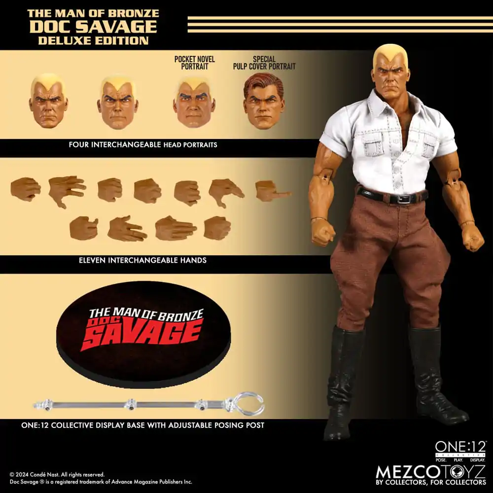 Doc Savage Actionfigur 1/12 Doc Savage Deluxe Edition 18 cm Produktfoto