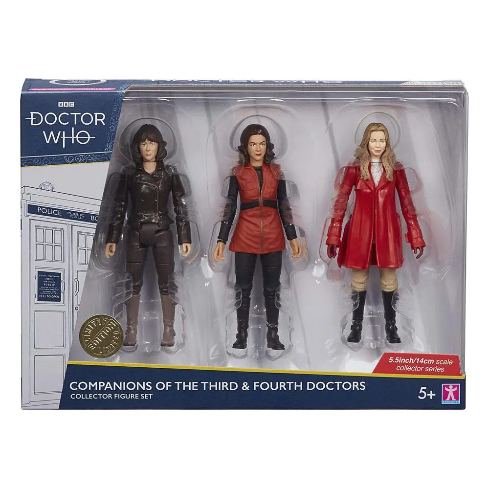 Doctor Who Actionfiguren 3er-Pack Companions of the Third & Fourth Doctors 14 cm Produktfoto
