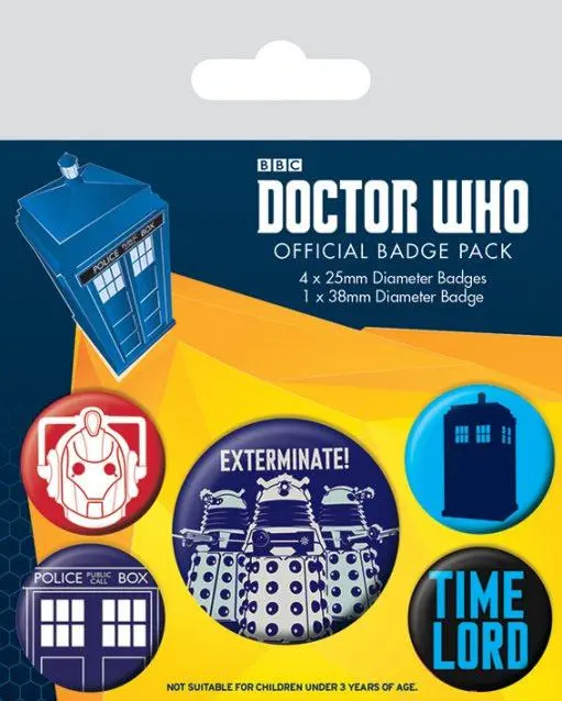 Doctor Who Ansteck-Buttons 5er-Pack Exterminate termékfotó