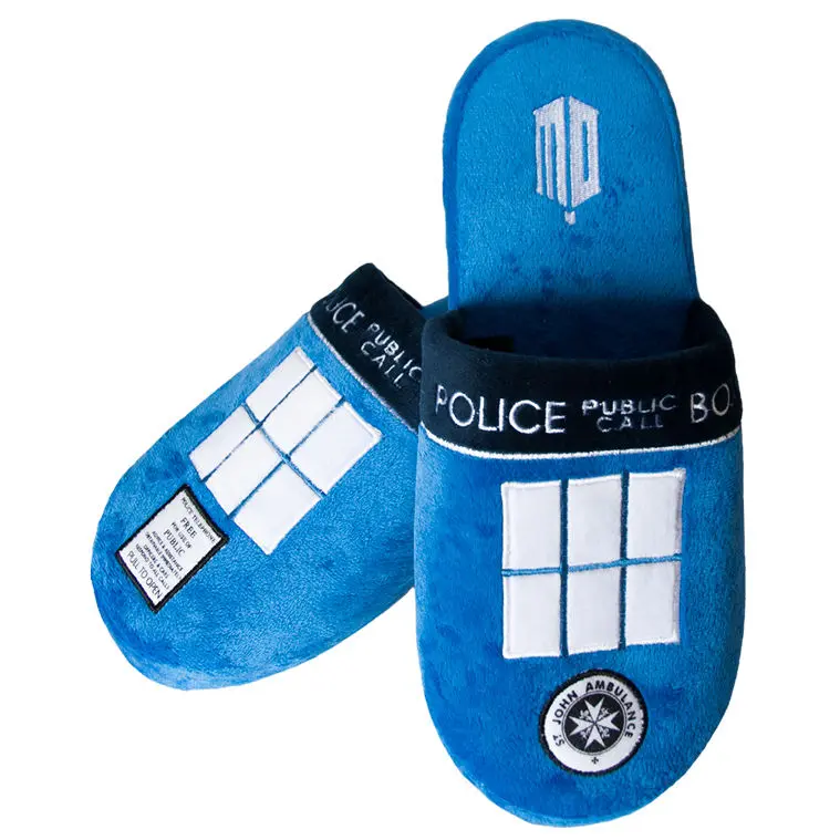 Doctor Who Hausschuhe Tardis  Größe L Produktfoto
