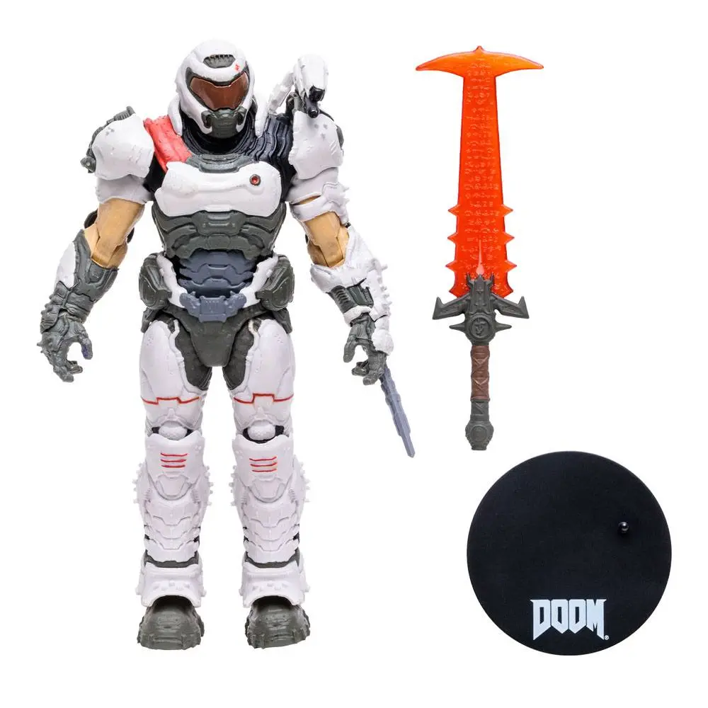 Doom Eternal Action Figur Doom Slayer (White Armor) 18 cm Produktfoto
