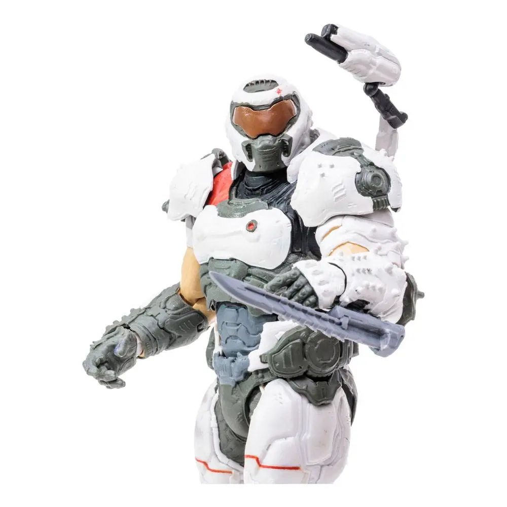 Doom Eternal Action Figur Doom Slayer (White Armor) 18 cm Produktfoto
