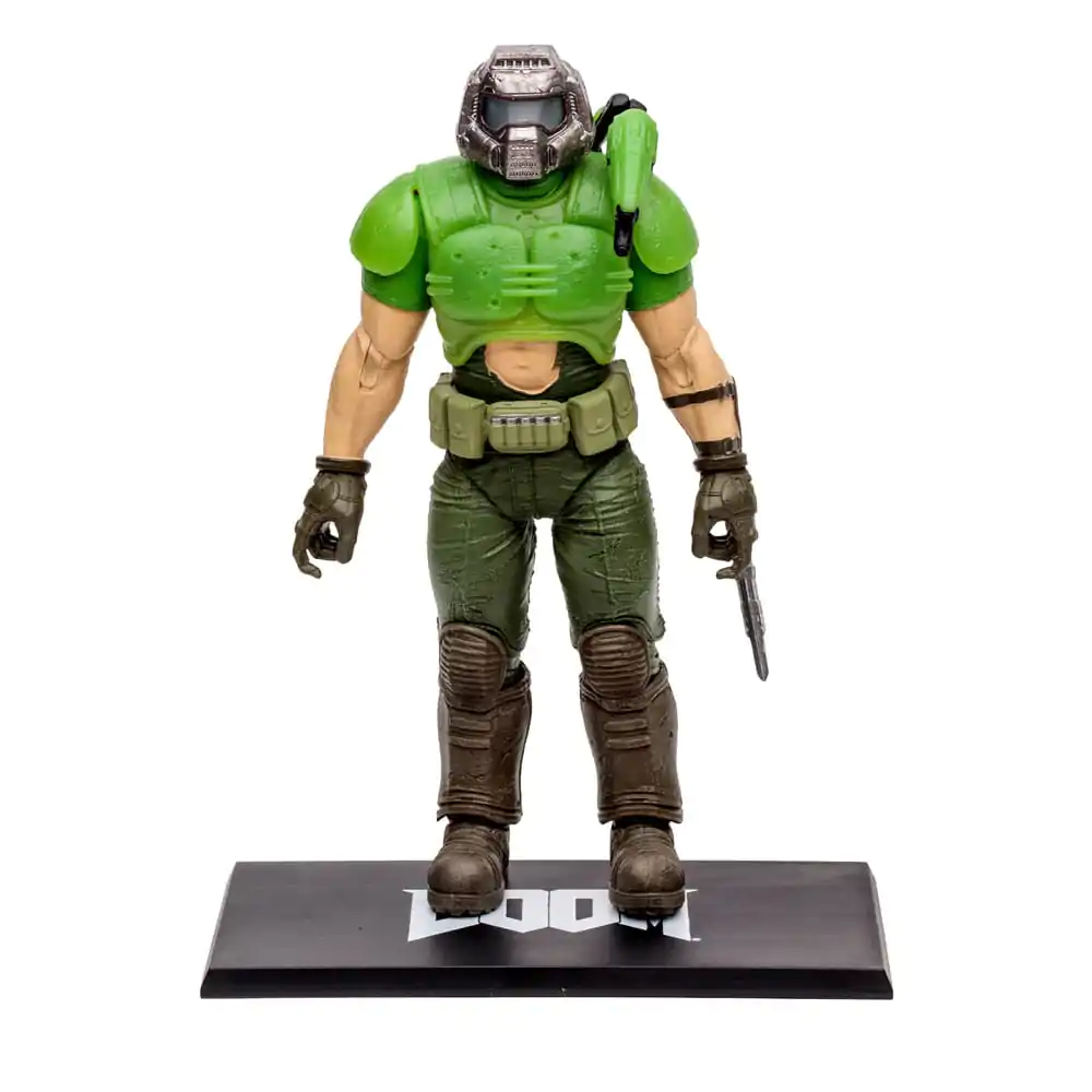 Doom Eternal Actionfigur Doom Slayer Classic (Glow In The Dark Edition) Gold Label 18 cm Produktfoto