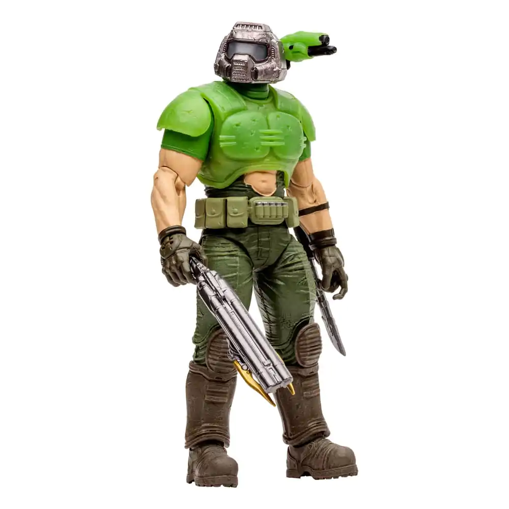 Doom Eternal Actionfigur Doom Slayer Classic (Glow In The Dark Edition) Gold Label 18 cm Produktfoto