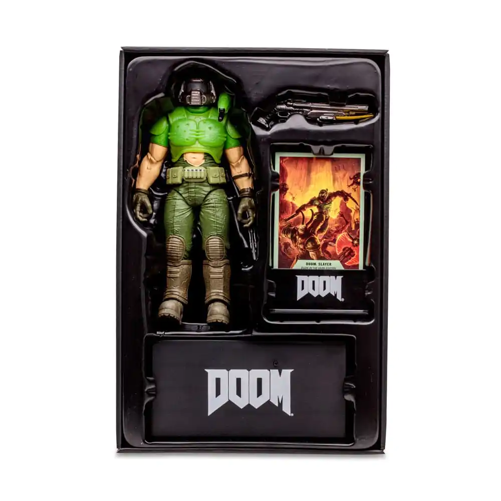 Doom Eternal Actionfigur Doom Slayer Classic (Glow In The Dark Edition) Gold Label 18 cm Produktfoto