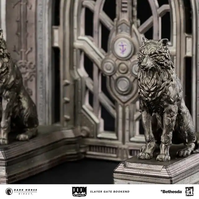 Doom Eternal Buchstützen Slayer Gate 23 cm Produktfoto