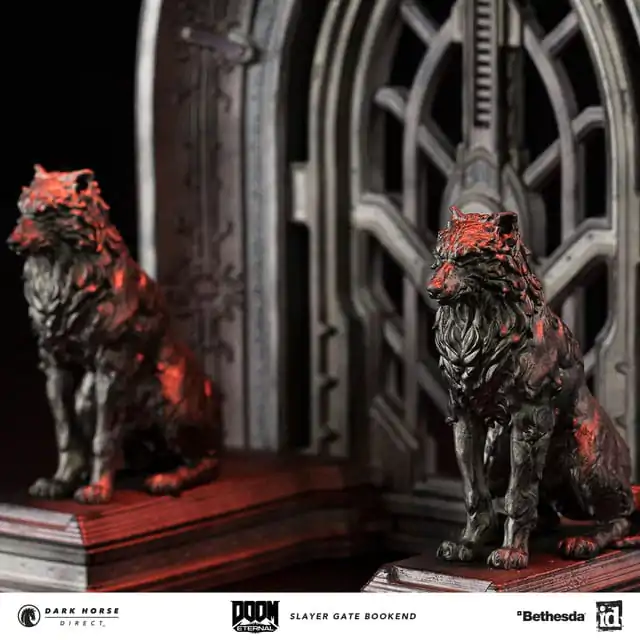 Doom Eternal Buchstützen Slayer Gate 23 cm Produktfoto