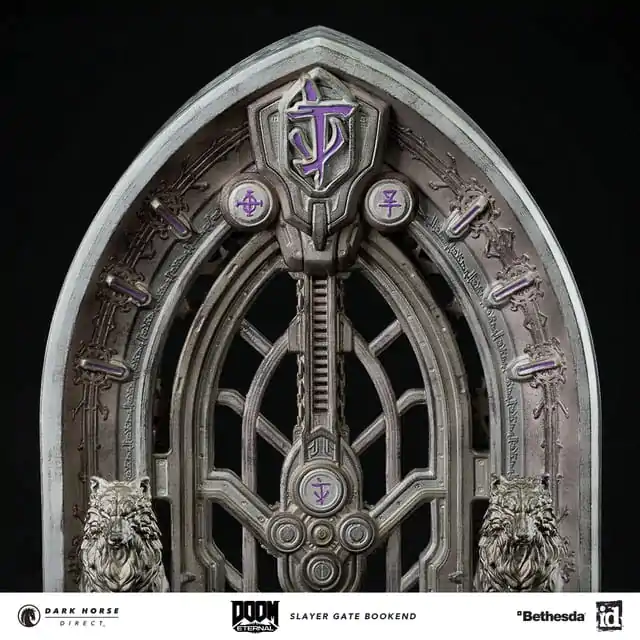 Doom Eternal Buchstützen Slayer Gate 23 cm Produktfoto