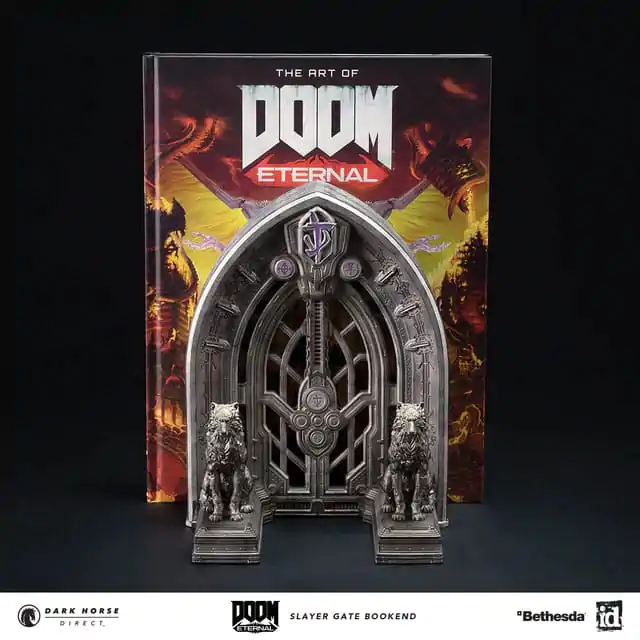Doom Eternal Buchstützen Slayer Gate 23 cm Produktfoto