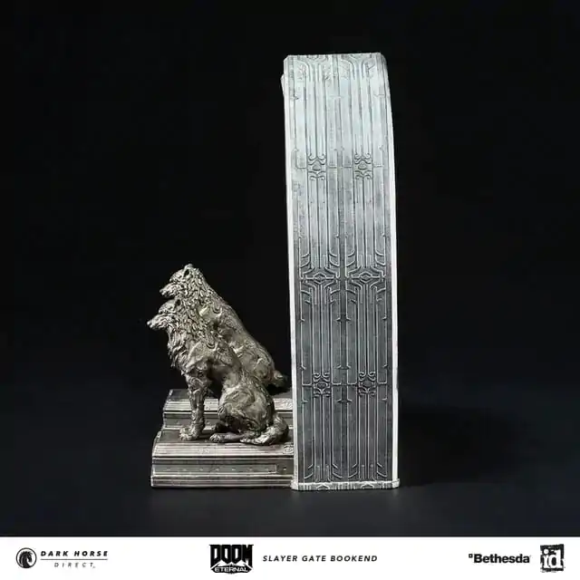 Doom Eternal Buchstützen Slayer Gate 23 cm Produktfoto