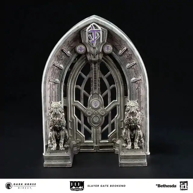 Doom Eternal Buchstützen Slayer Gate 23 cm Produktfoto