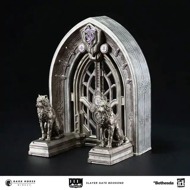 Doom Eternal Buchstützen Slayer Gate 23 cm Produktfoto