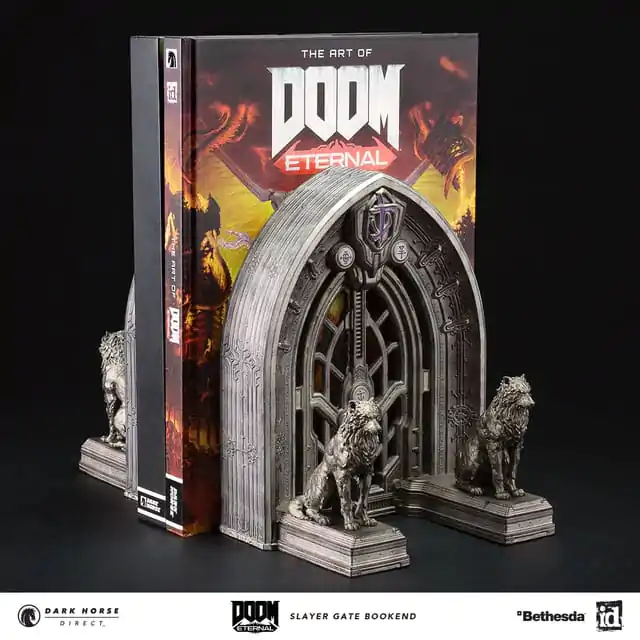 Doom Eternal Buchstützen Slayer Gate 23 cm Produktfoto