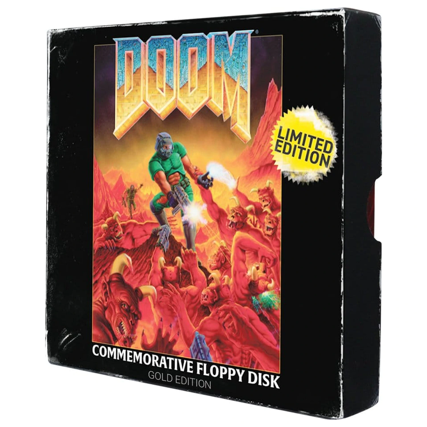 Doom Replikat Diskette vergoldet limitierte Edition Produktfoto