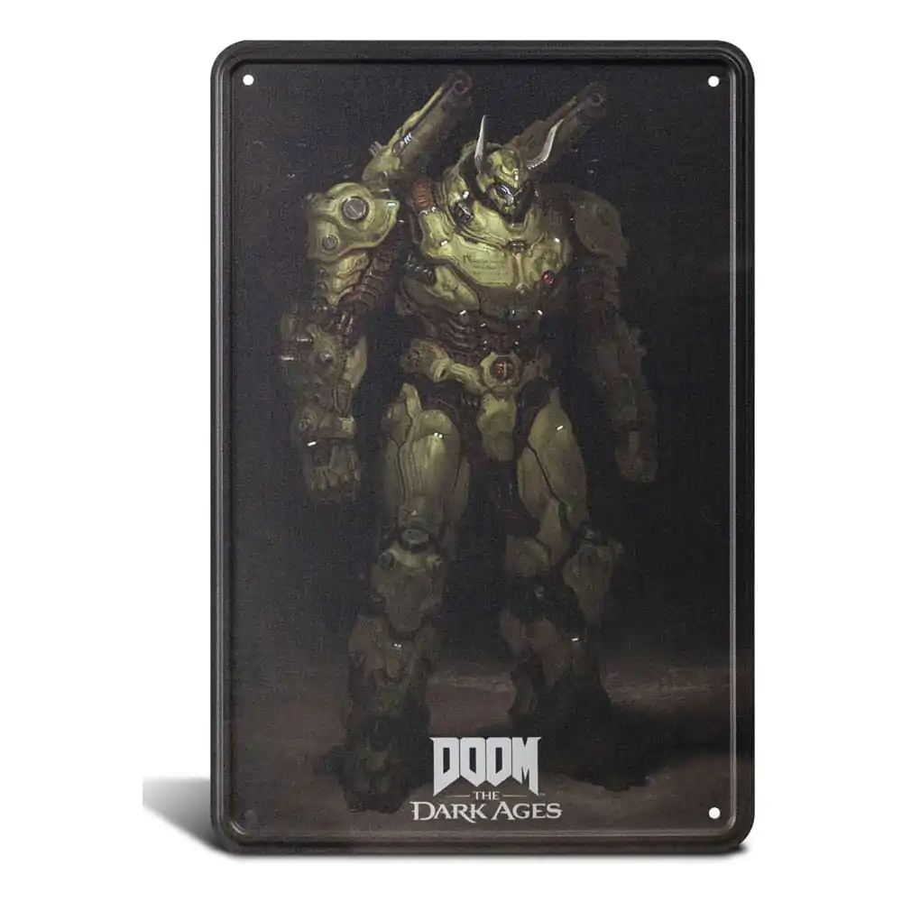 Doom The Dark Ages Metallschild Atlan 20 x 30 cm Produktfoto