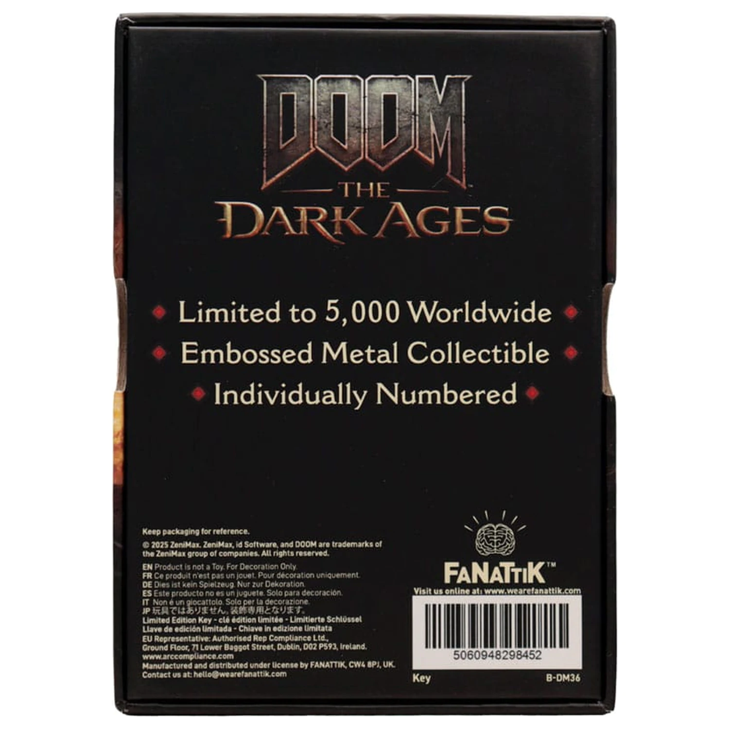 Doom: The Dark Ages Replica Secret Schlüssel Limitierte Edition Produktfoto