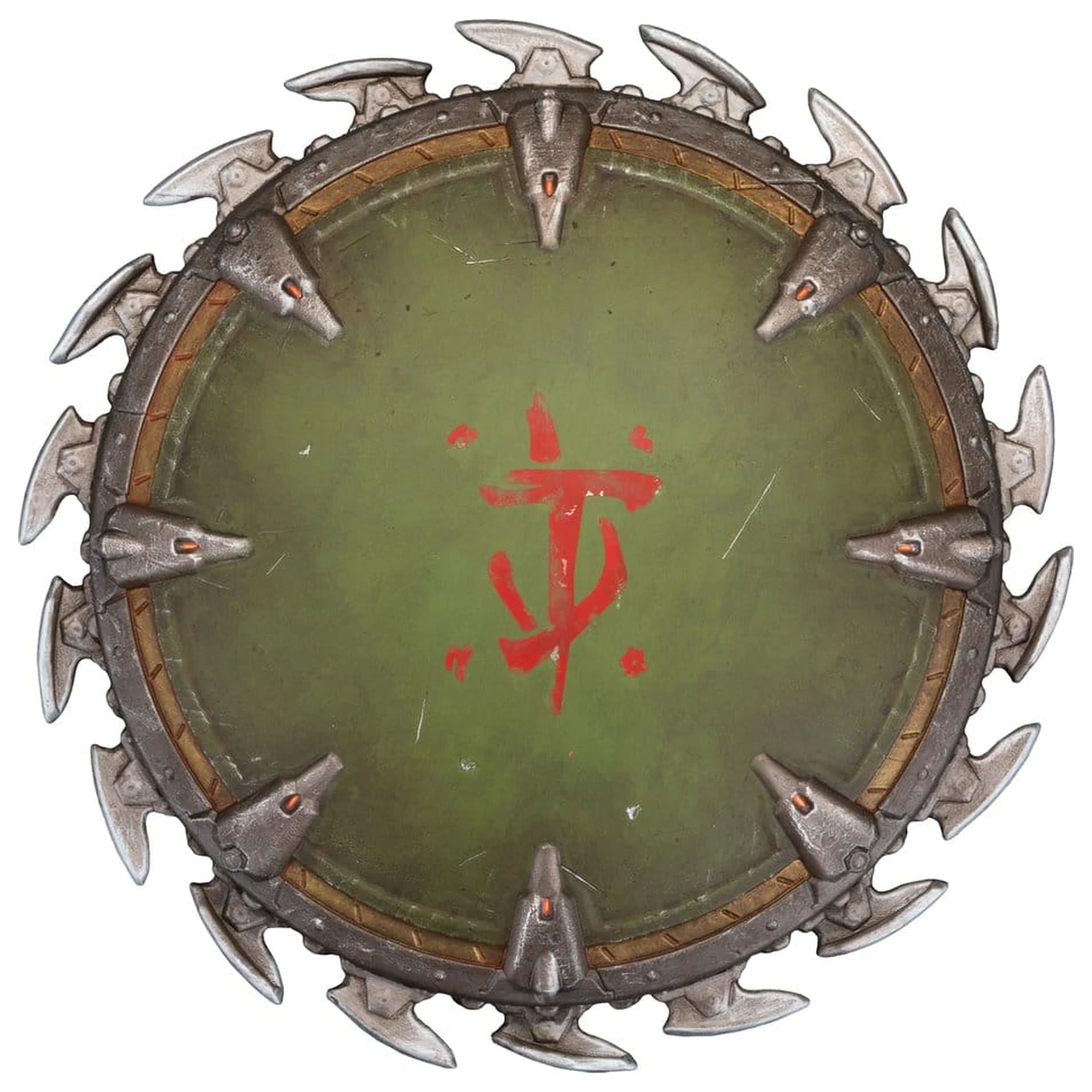 Doom: The Dark Ages Wandhalterung Schild Säge 25 x 25 cm Produktfoto