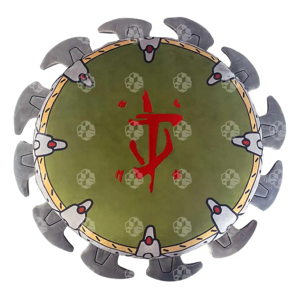 Doom The Dark Ages Kissen Schild Säge Produktfoto