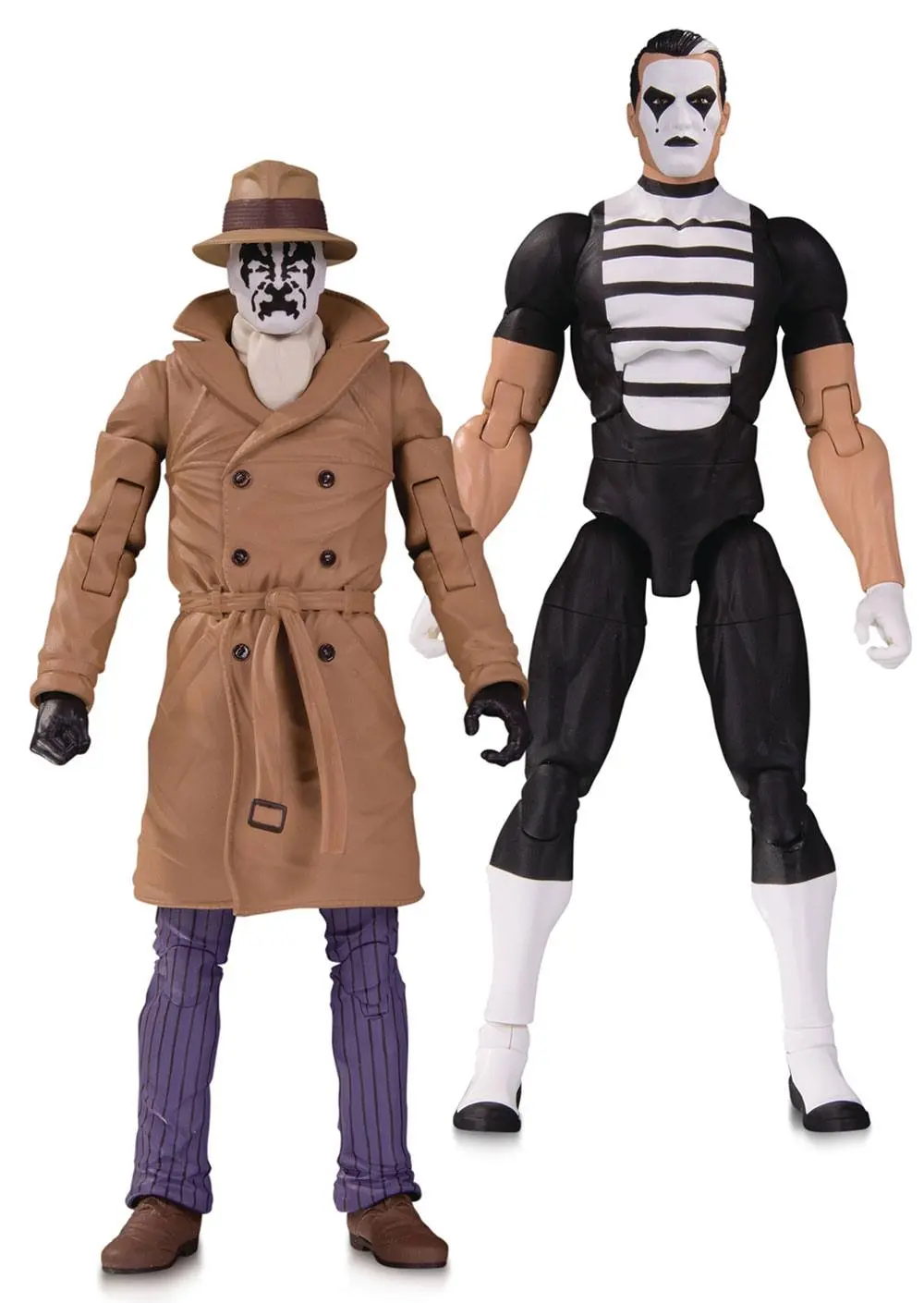 Doomsday Clock Actionfiguren Doppelpack Rorschach & Mime 18 cm Produktfoto