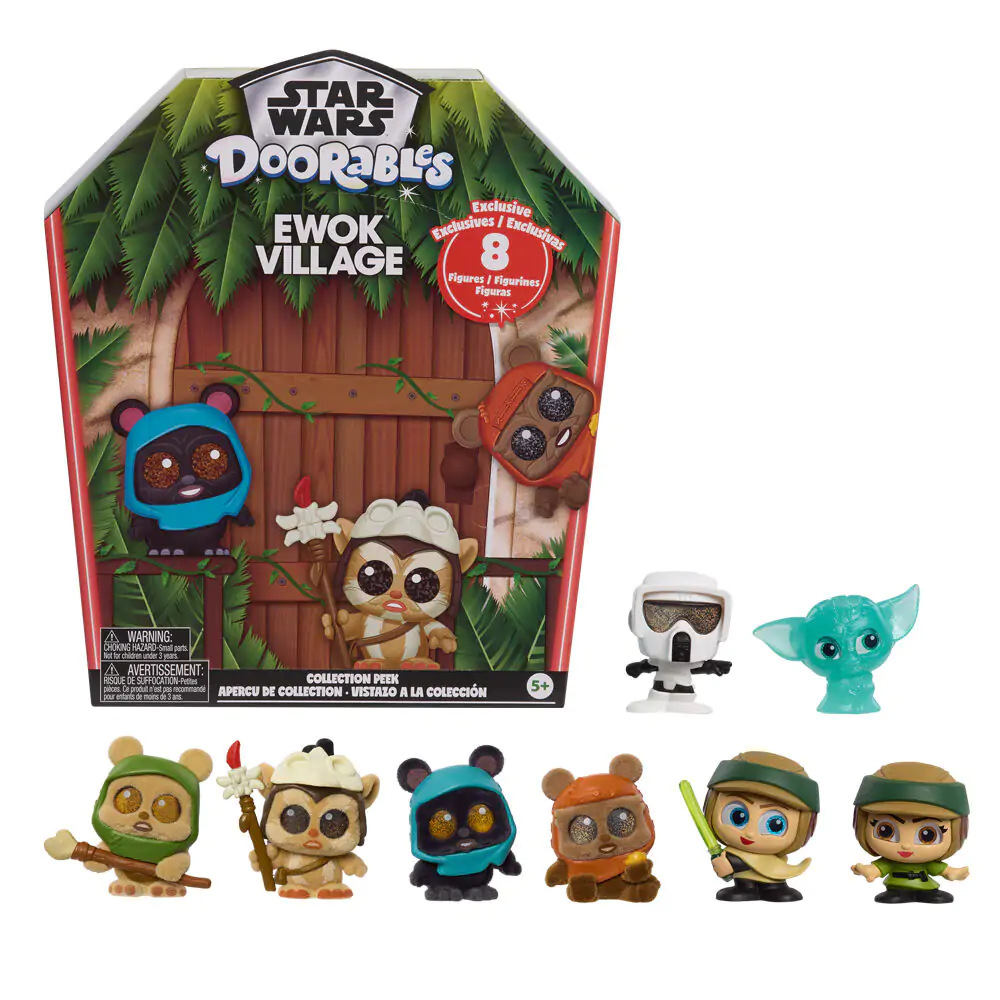 Doorables Star Wars Ewok Collection Peek 8-er Figuren Set Produktfoto