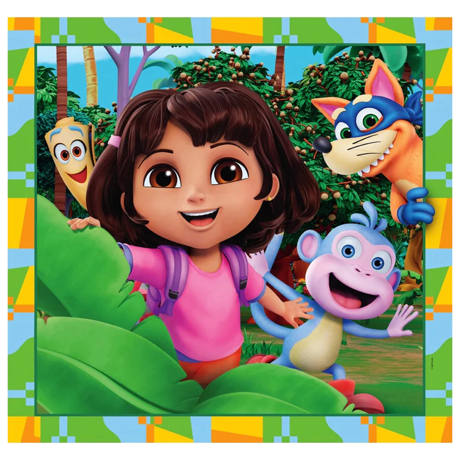 Dora the Explorer Jungle Quest 3x48 Teile Puzzle Produktfoto