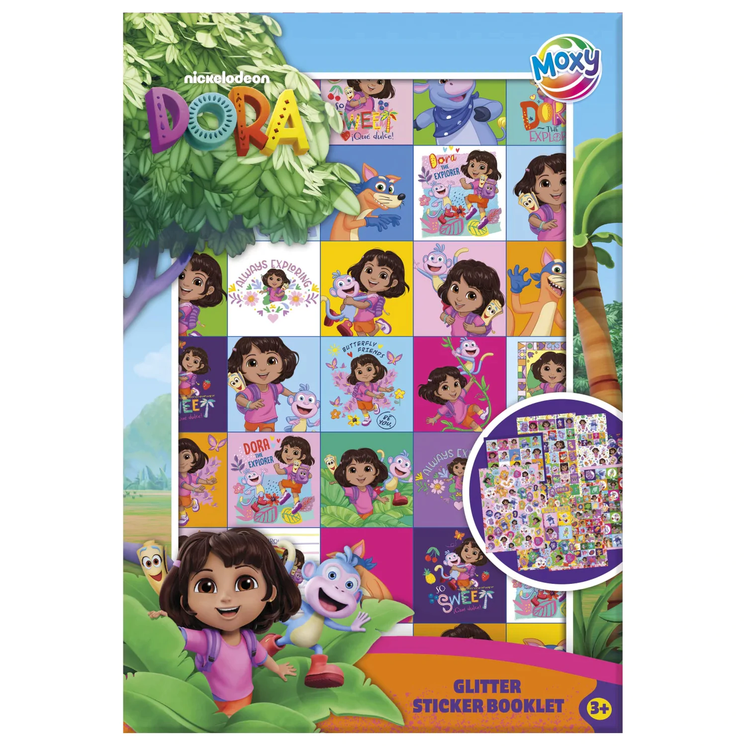 Dora the Explorer Süßigkeiten Aufkleber Packung 8 Blatt Produktfoto