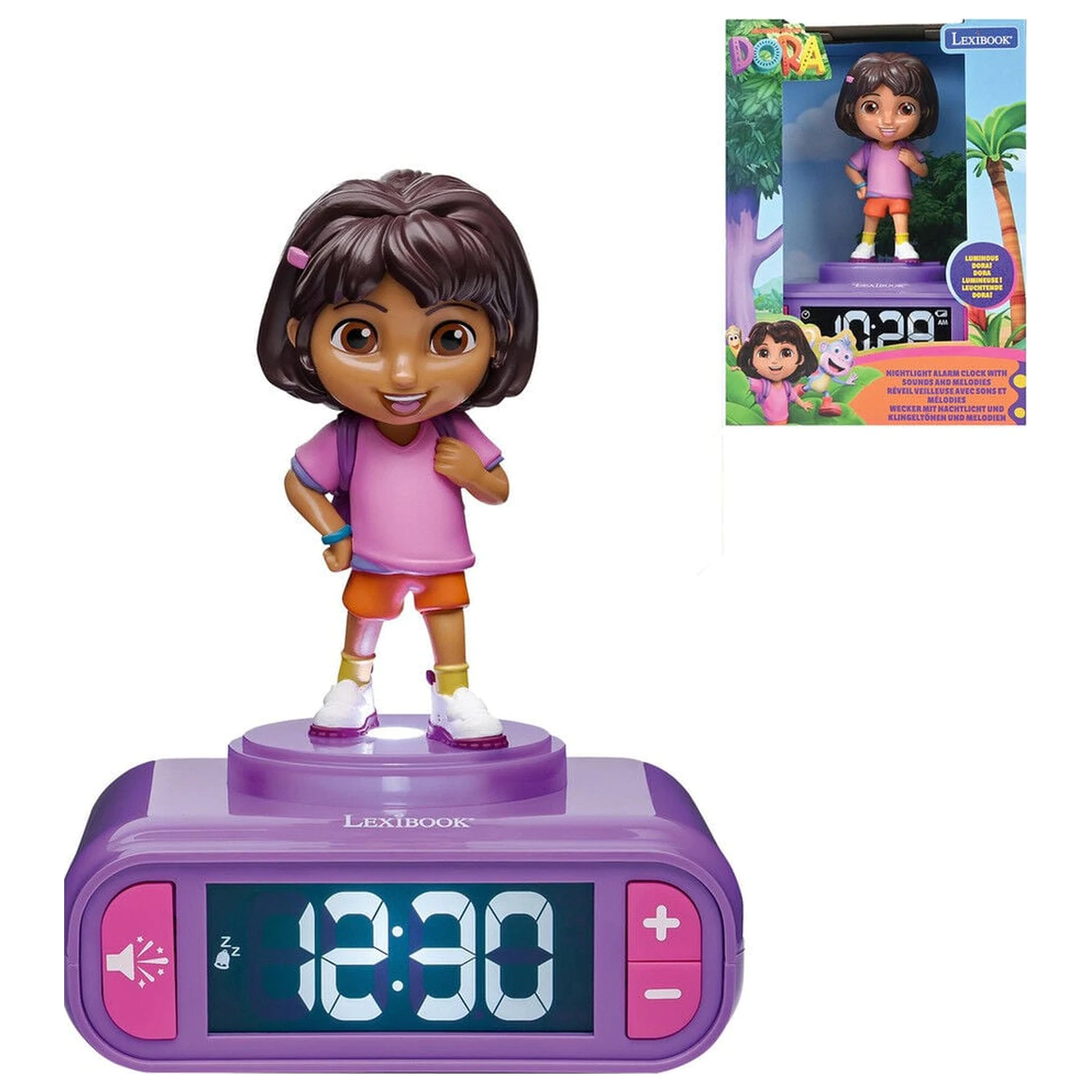 Dora the Explorer Wecker mit Nachtlicht Produktfoto