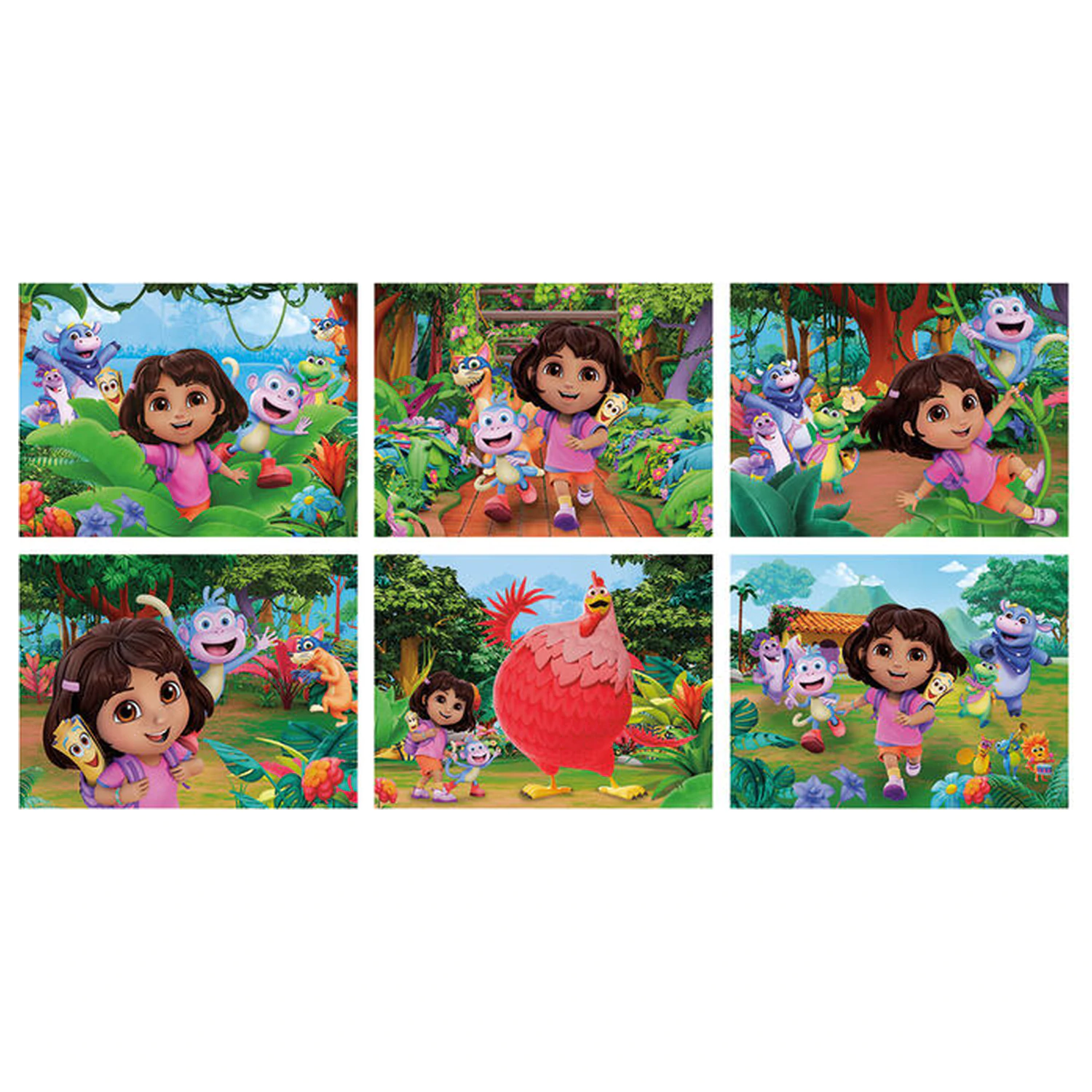 Dora the Explorer Würfelpuzzle 12-teilig Produktfoto