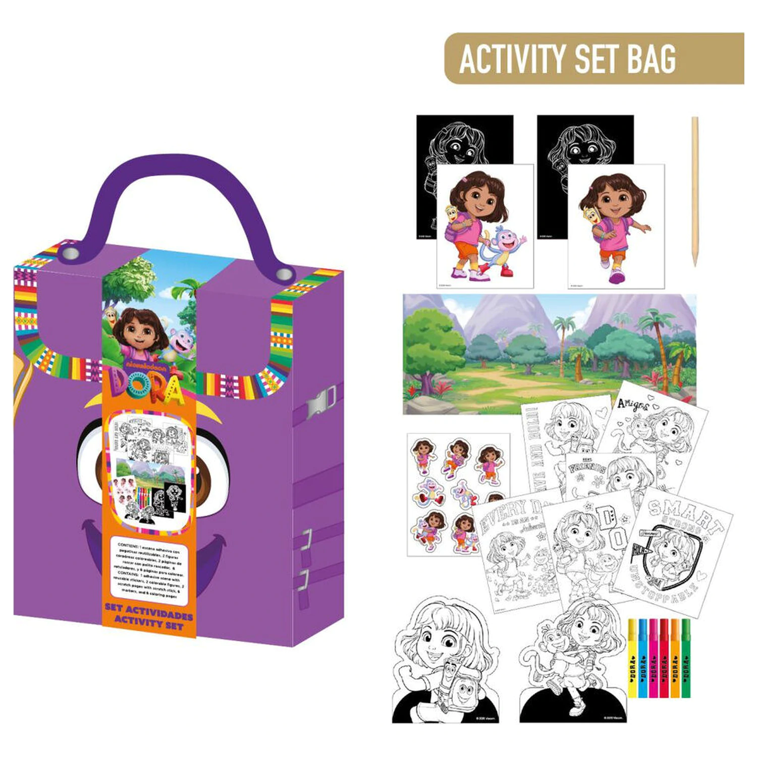 Dora the Explorer Malrucksack-Set Produktfoto