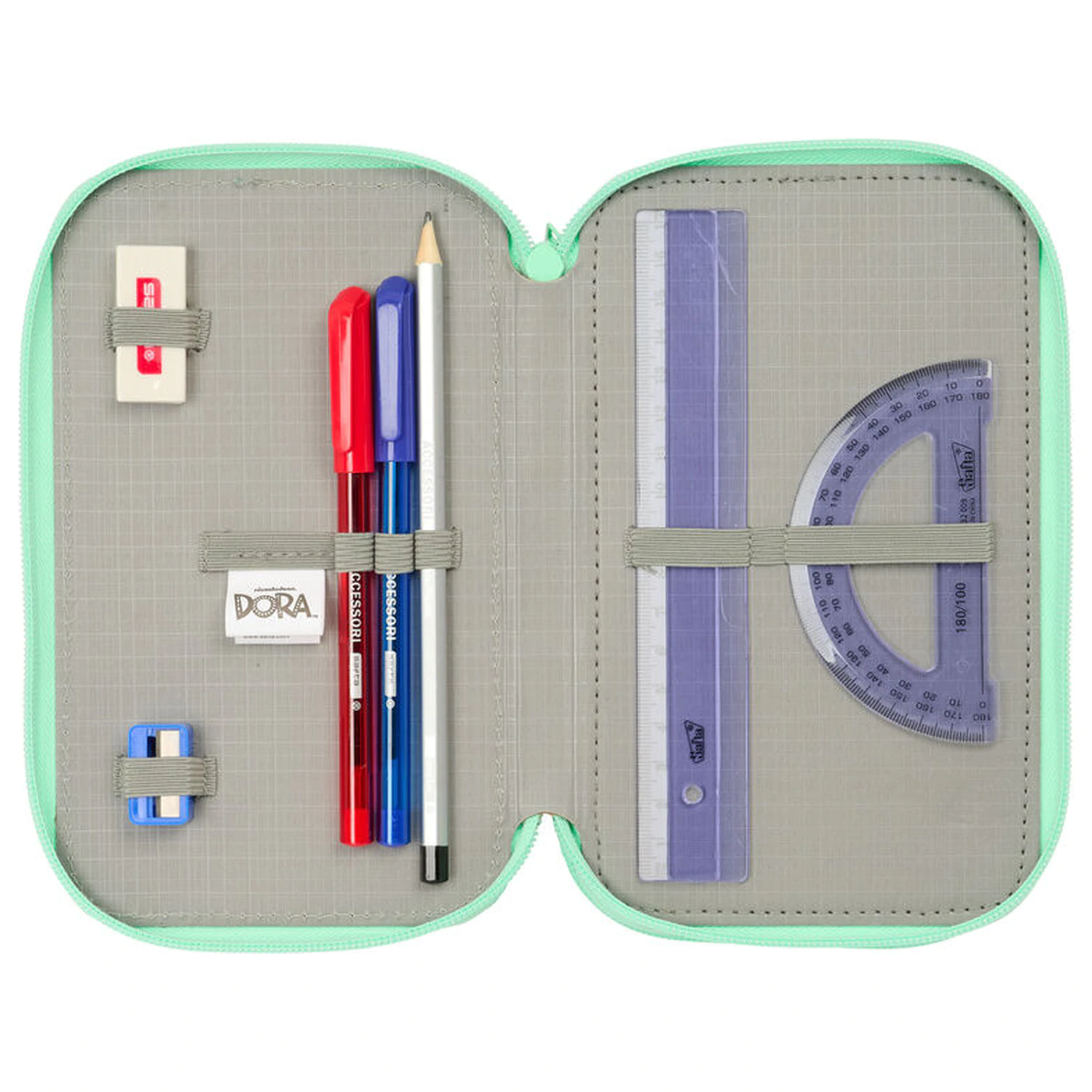 Dora the Explorer Dreifach-Federmäppchen 37-teilig Produktfoto