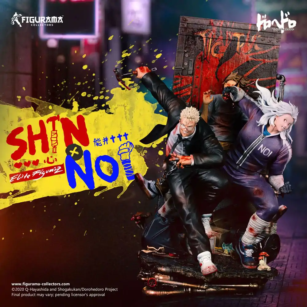 Dorohedoro Elite Diorama FigumiZ Elite 1/8 Shin & Noi Elite 39 cm Produktfoto