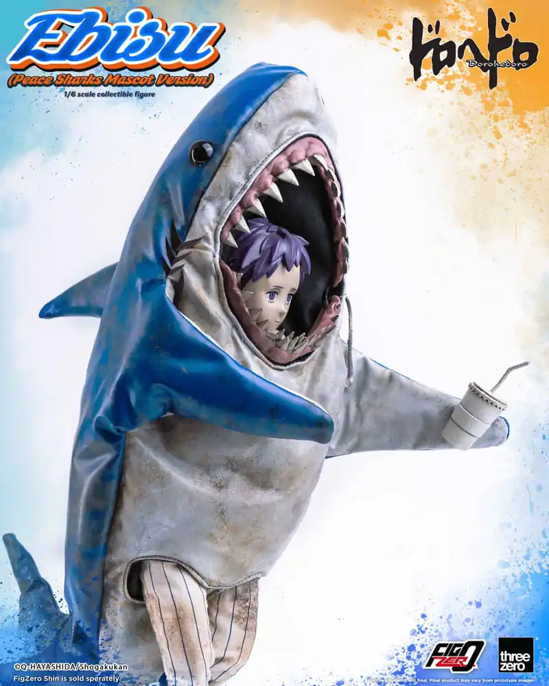 Dorohedoro FigZero Actionfigur 1/6 Ebisu Peace Sharks Mascot Ver. 24 cm Produktfoto