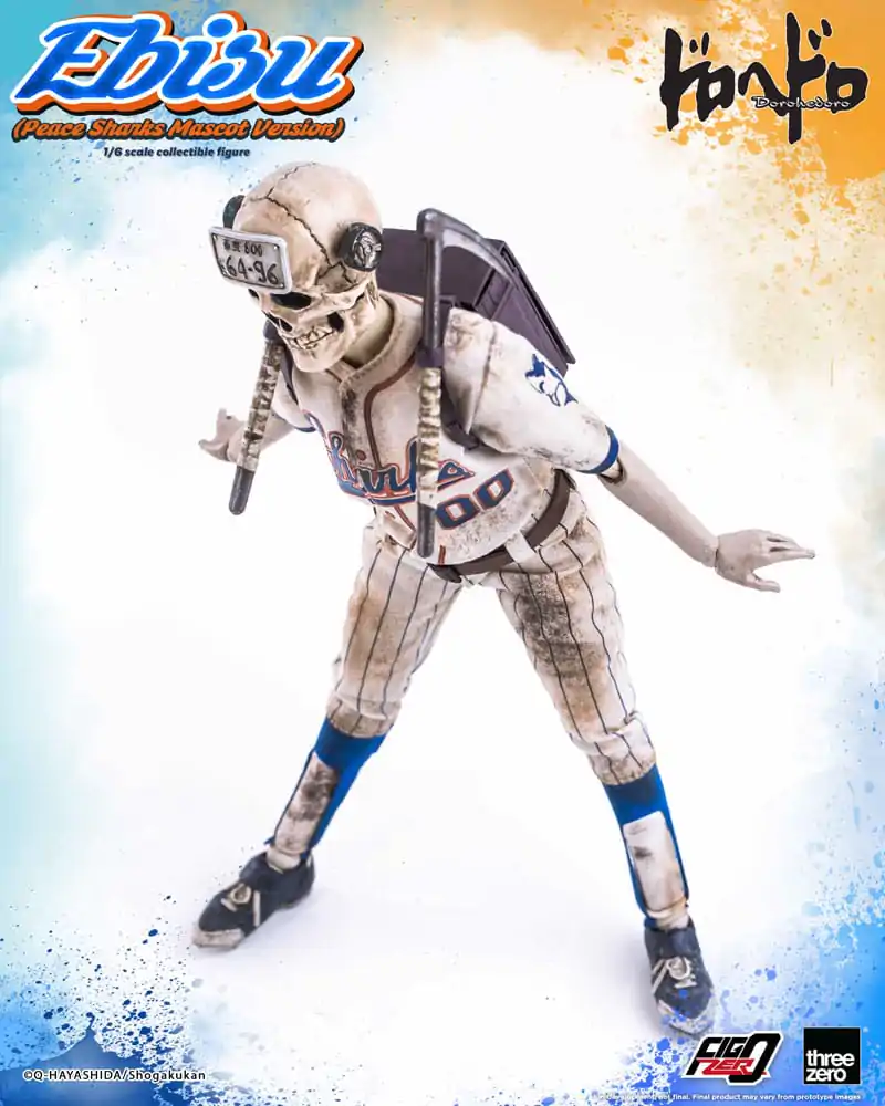 Dorohedoro FigZero Actionfigur 1/6 Ebisu Peace Sharks Mascot Ver. 24 cm Produktfoto