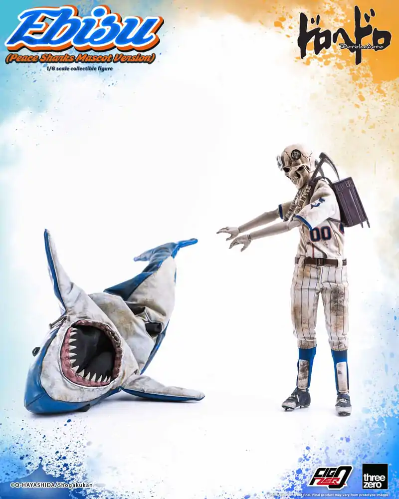 Dorohedoro FigZero Actionfigur 1/6 Ebisu Peace Sharks Mascot Ver. 24 cm Produktfoto