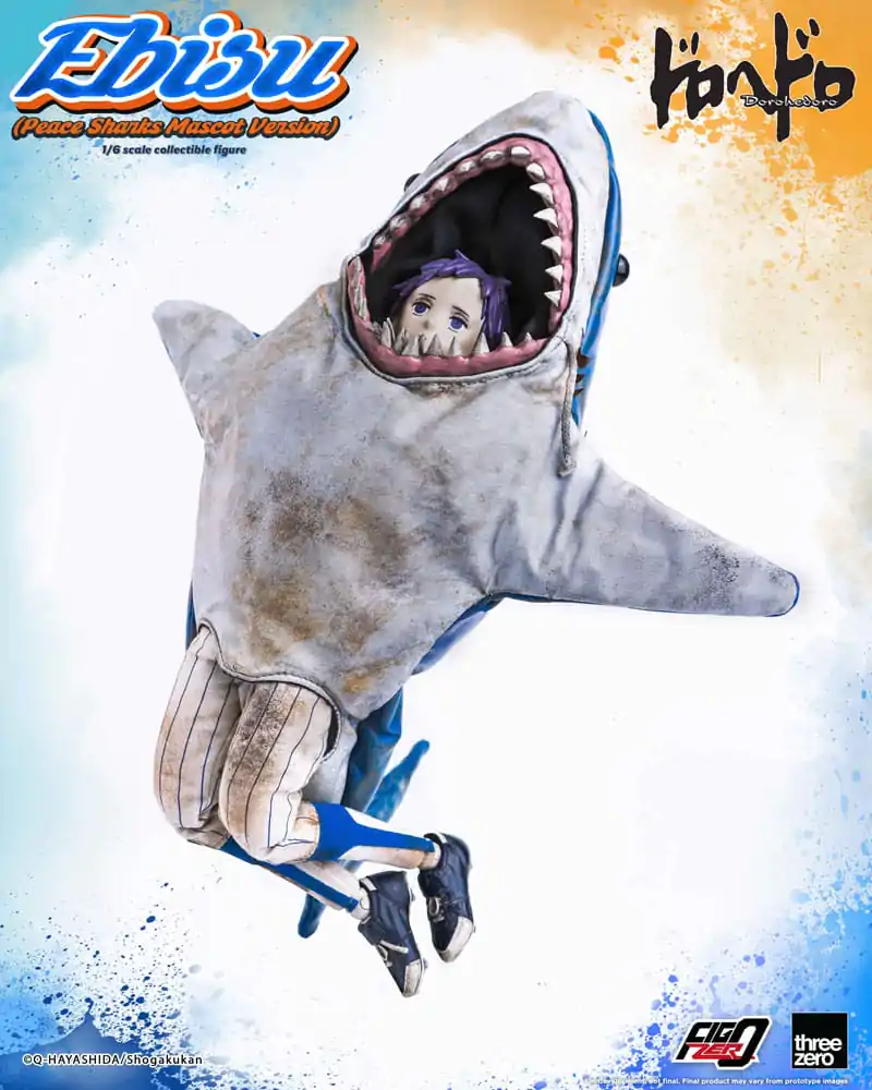 Dorohedoro FigZero Actionfigur 1/6 Ebisu Peace Sharks Mascot Ver. 24 cm Produktfoto