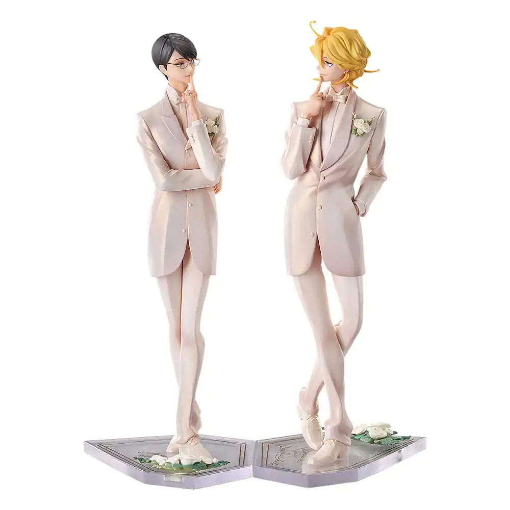 Doukyusei PVC-Statuen 2er-Pack 1/7 Hikaru Kusakabe & Licht Sajo: Wedding Ver. 24 cm Produktfoto