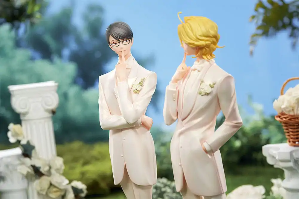 Doukyusei PVC-Statuen 2er-Pack 1/7 Hikaru Kusakabe & Licht Sajo: Wedding Ver. 24 cm Produktfoto