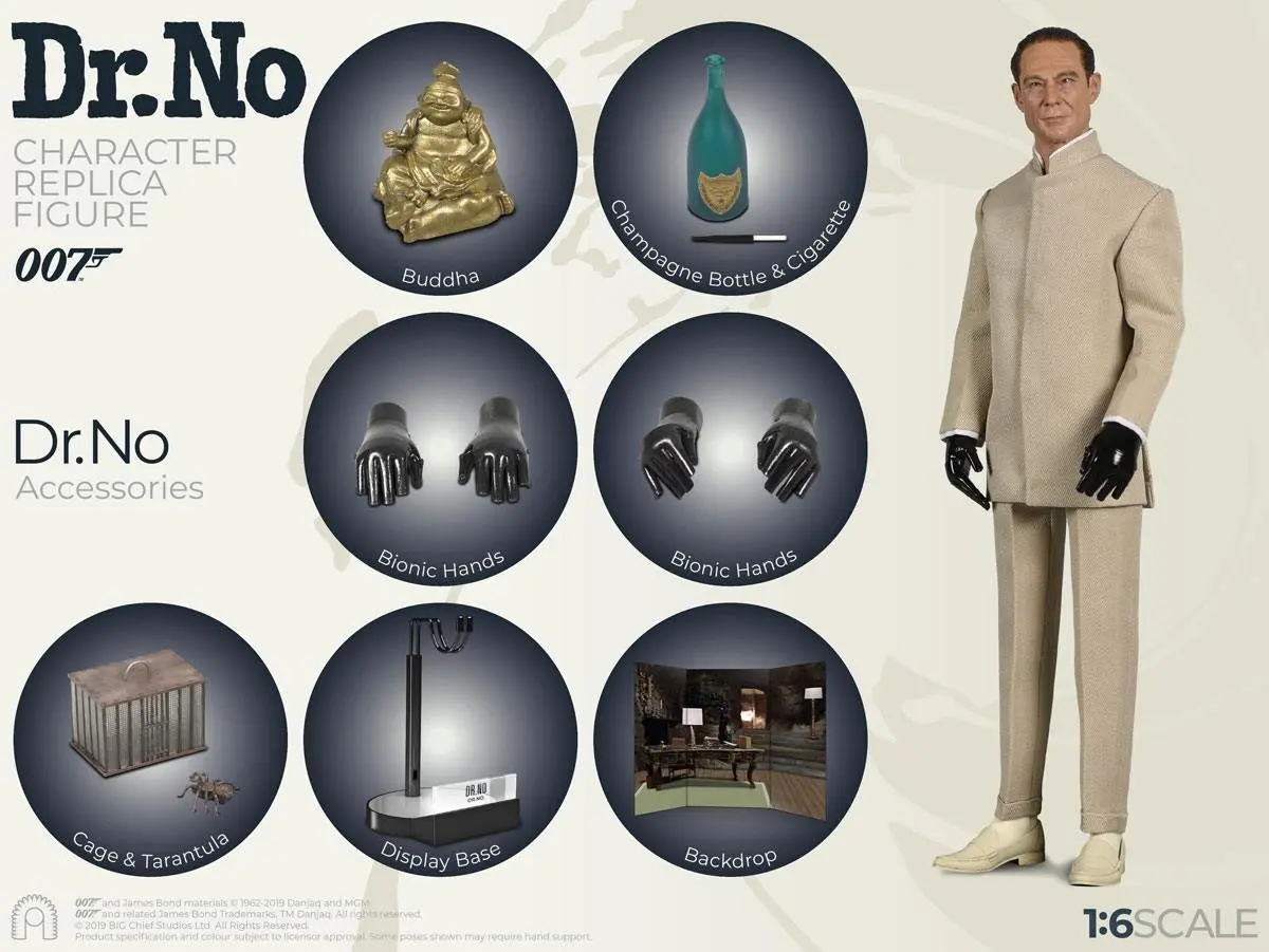 James Bond - 007 jagt Dr. No Collector Figure Series Actionfigur 1/6 Dr. No Limited Edition 30 cm Produktfoto