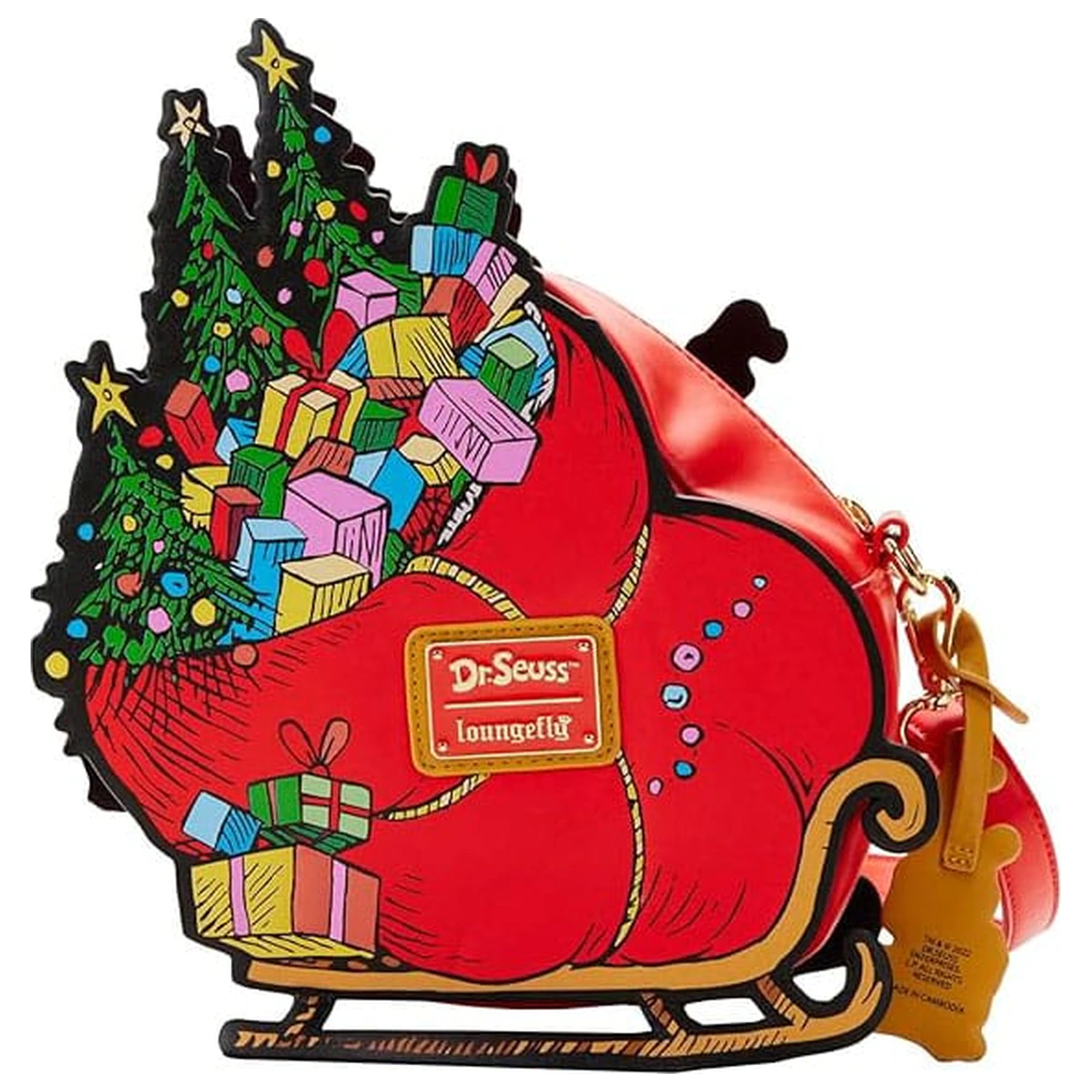 Dr Seuss by Loungefly Umhängetasche Grinch Sleigh Produktfoto