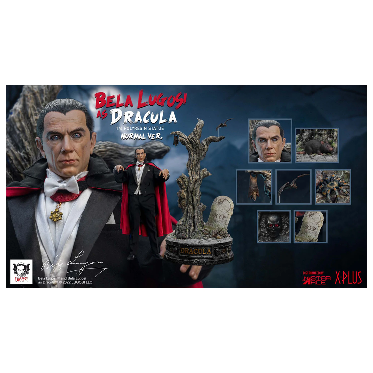 Dracula (1931) Herausragender Maßstab Statue 1/4 Bela Lugosi als Dracula 60 Zentimeter Produktfoto