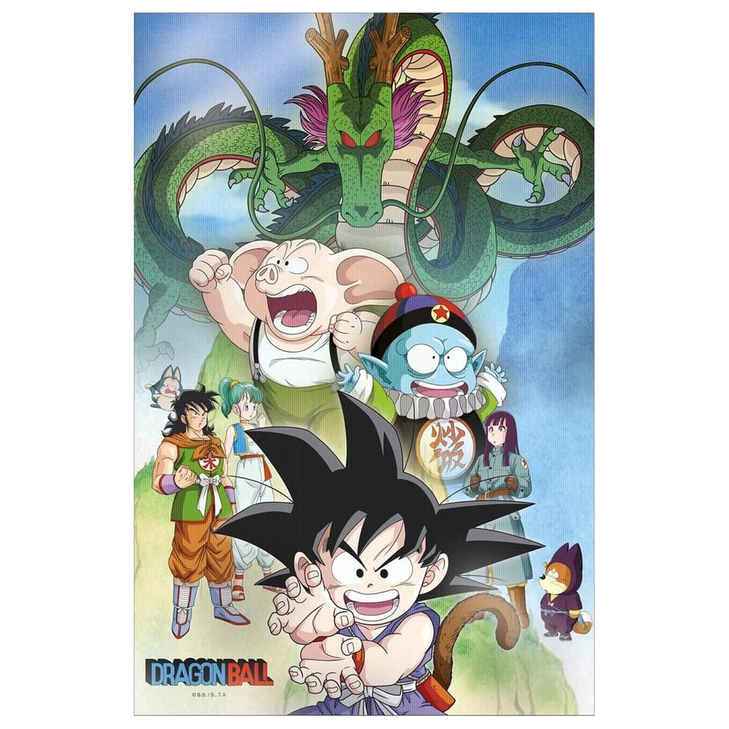 Dragon Ball 3D Poster Shenron & Heroes 38 x 58 cm Produktfoto