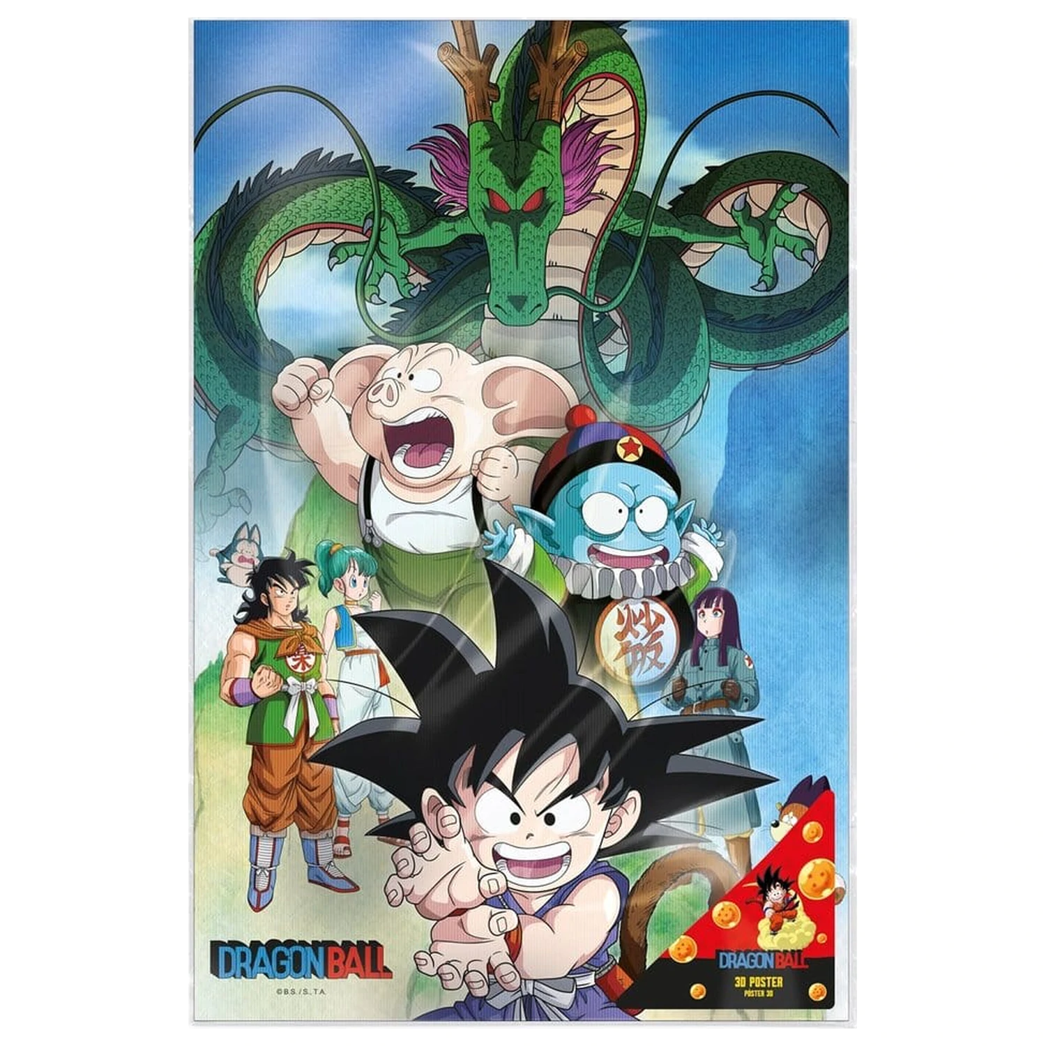 Dragon Ball 3D Poster Shenron & Heroes 38 x 58 cm Produktfoto