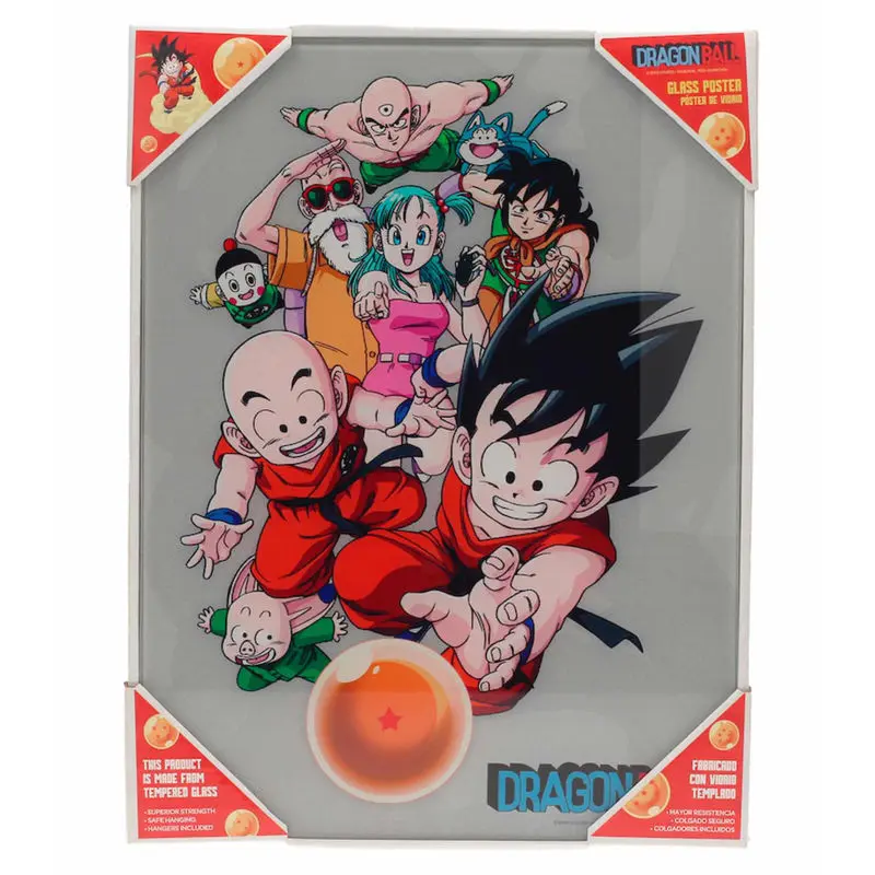 Dragon Ball characters Glas Poster Produktfoto